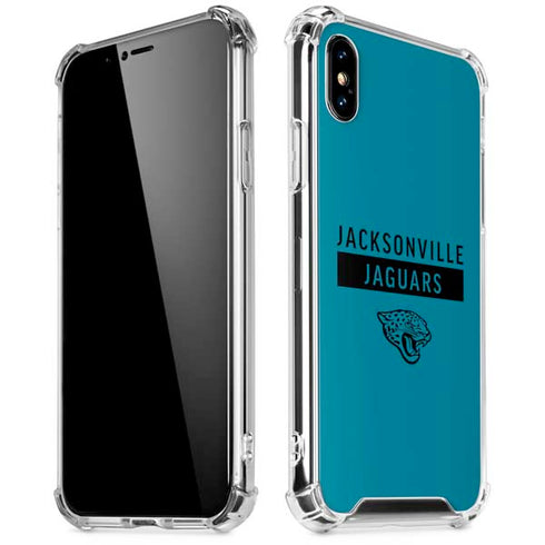 NFL Jacksonville Jaguars Teal Performance Series iPhone XS Max Clear Case